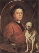HOGARTH, William, The Painter and his Pug